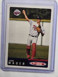lot 236 image: Joe Mauer Rookie 2002 Topps Total No. 1