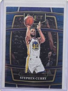lot 245 image: Stephen Curry 2021-22 Panini Select Blue Concourse No. 94