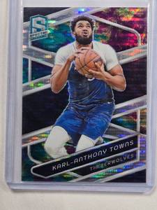 lot 247 image: Karl-Anthony Towns 2023-24 Prizm Spectra Basketball No. 1, Numbered 121125