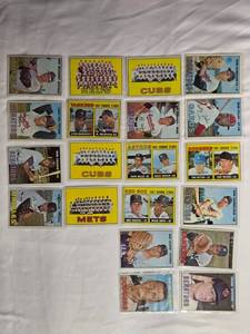 lot 254 image: Lot of 20 Vintage Topps Baseball Cards from 1967