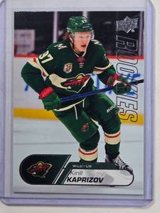 lot 259 image: Kirill Kaprizov Rookie 2020-21 Upper Deck No. 25