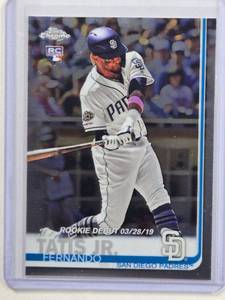 lot 265 image: Fernando Tatis Jr. Rookie Debut Card Topps Chrome No. 54