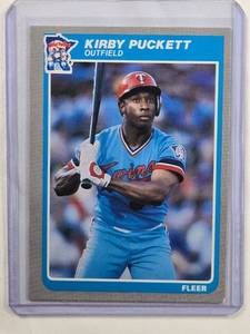 lot 270 image: Kirby Puckett Rookie Card 1985 Fleer No. 286