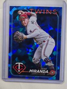 lot 282 image: Jose Miranda 2024 Topps Chrome Sapphire No. 507