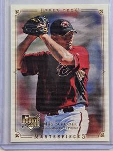 lot 285 image: Max Scherzer Rookie 2008 Upper Deck Masterpieces No. 5