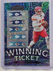 lot 295 image: Patrick Mahomes 2023 Panini Contenders Football Winning Ticket Insert No. 16