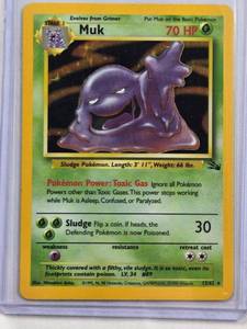 lot 309 image: Muk Pokemon Trading Card - HP 70 No. 1362