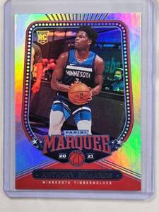lot 310 image: Anthony Edwards Rookie Foil 2020-21 Panini Marquee No. 254