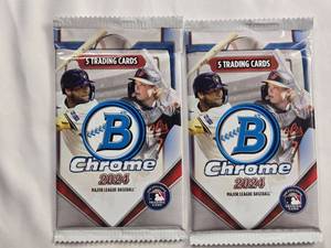 lot 328 image: Lot of 2 - 2024 Bowman Chrome Baseball Packs