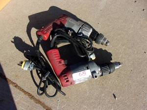 lot 65 image: Pair of Milwaukee Electric Drills