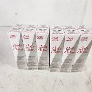 lot 13 image: Lot Of Twelve New Wella Color Charm Black Cherry 3673RV Permanent Gel Haircolor