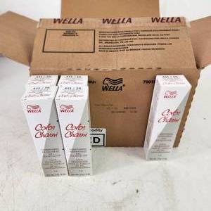 lot 61 image: Lot Of 35 Tubes Of Wella Color Charm Conditioning Permanent Gel Haircolor 841 Light Golden Blonde New