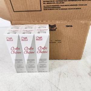 lot 65 image: New Case36 Tubes Wella Color Charm Conditioning Permanent Gel Haircolor 9119N Very Light Blonde