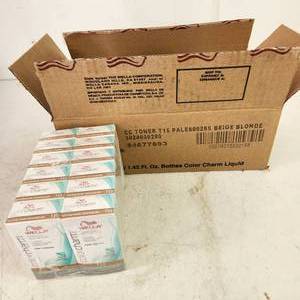 lot 67 image: New Case36 Tubes Wella Color Charm Pale Beige T15 Permanent Liquid Haircolor