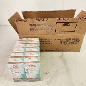 lot 68 image: New Case36 Tubes Wella Color Charm Pale Beige T15 Permanent Liquid Haircolor