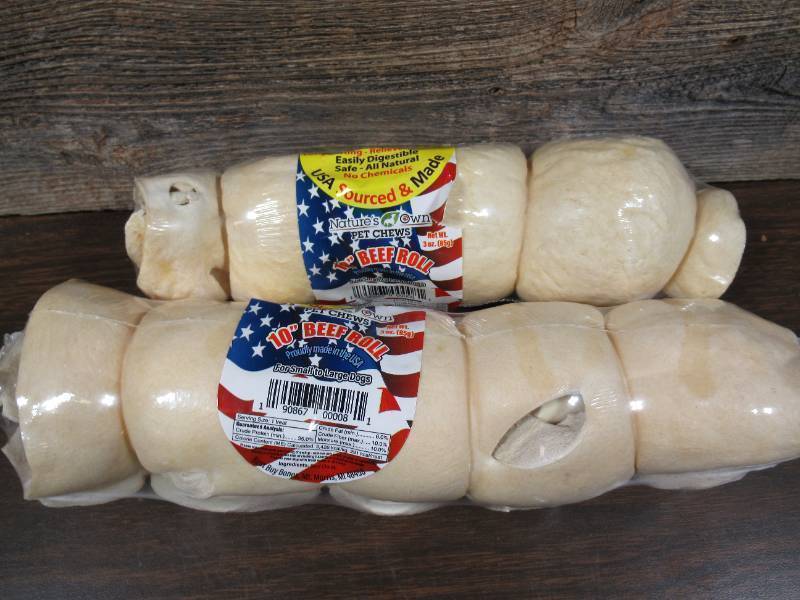 lot 229 image: Lot of 2 Natures Own Not Rawhide Beef Roll