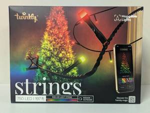 lot 26 image: Twinkly - Mappable App Controlled Light Strings - 750-count - 197ft ($170 AMZ)
