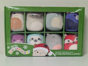 lot 9 image: Squishmallows 4 Inch Plush Ornament 8 Pack  Animal
