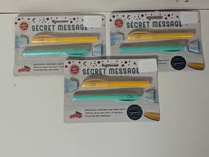 lot 243 image: 6 Secret Message Pens - Built in Lights