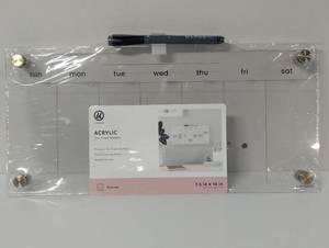 lot 284 image: Wholesale U Brands Acrylic Weekly Dry Erase Board, 7.5 x 16