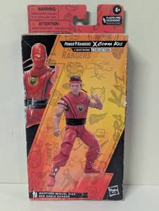 lot 267 image: Power Rangers Lightning Collection Mighty Morph x Cobra Kai Morphed Miguel Diaz Red Eagle Ranger Action Figure