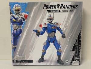 lot 268 image: Power Rangers Lightning Collection 6 Fig Deluxe Turbo Blue Senturion