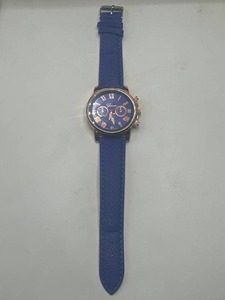 New Geneva Platinum Quartz Watch (blue)