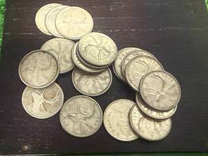 20 Canadian Silver Quarters - 80% Silver
