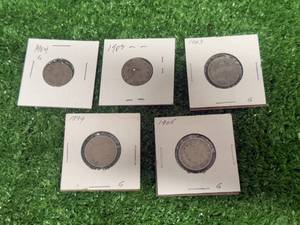 5 Barber Liberty V Nickels