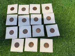 15 Assorted Years Wheat Pennies