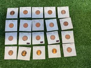 20 Assorted Years Lincoln Cent Proofs