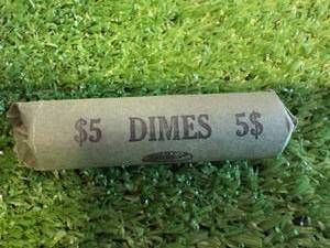 Full Roll Silver Roosevelt Dimes (50)