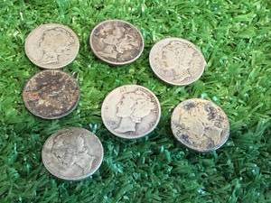 7 - 1930s Mercury Dimes
