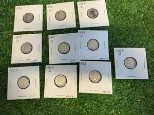 10 Silver Roosevelt Dimes