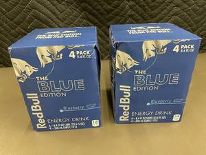 Red Bull Blue Edition Energy Drink - 2 Packs of 4 Cans (8.4 fl oz each)