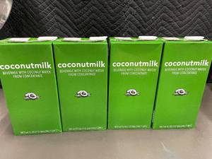 Set of 4 Boxes of Coconut Milk Beverage with Coconut Water