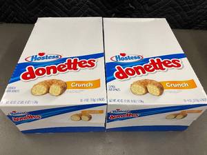 UT 3 - Hostess Donettes Crunch Mini Donuts 2 Boxes (6 Packs Each)