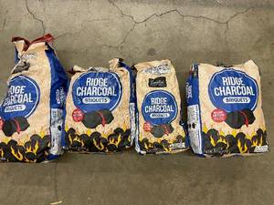 Set of 4 Ridge Charcoal Briquets Bags
