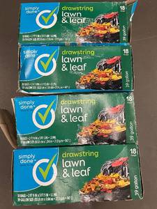 Set of 54 Simply Done Lawn & Leaf Bags, 39 Gallon, Drawstring