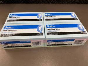Quill Self-Stick Notes Assorted Colors 12 Pads