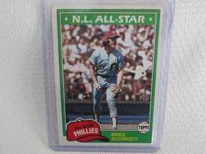 1981 Topps Mike Schmidt Card...