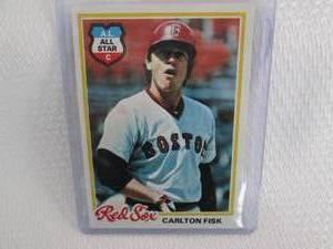 1978 Topps Carlton Fisk Card...