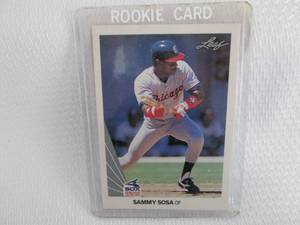 1990 Leaf Sammy Sosa Rookie Card...