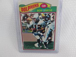 1977 Topps Bob Griese Card...