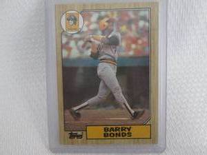 1987 Topps Barry Bonds Rookie Card...