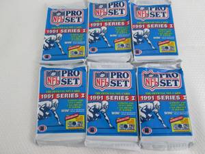 6-1991 Proset Series 1 Football Pac...
