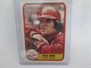 1981 Fleer Pete Rose Card...