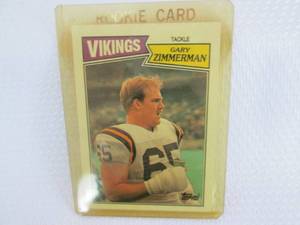 1987 Topps Gary Zimmerman Rookie Ca...