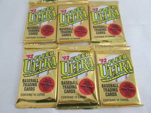 6-1992 Fleer Ultra Baseball Packs...