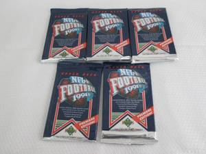 5 1991 Upper Deck Football Packs...